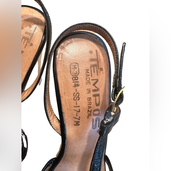 TEMPOS Vintage 1970s Strappy Heels Size 7​​​​​​ - Picture 4 of 9